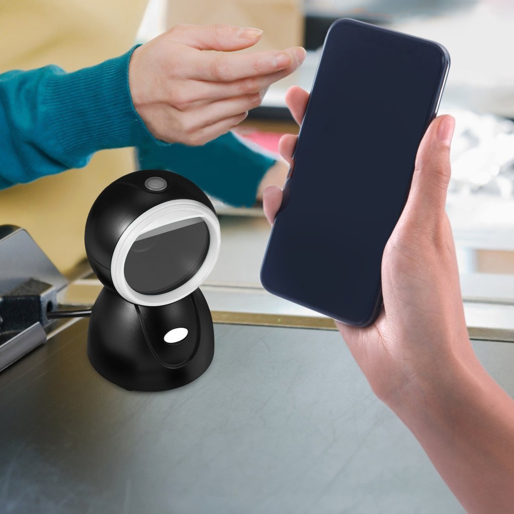Scan Machine Hands Free Barcode Scanner For Supermarket Retail
