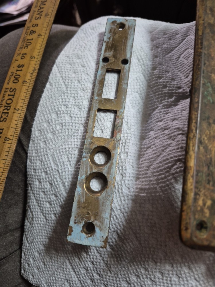 Solid Brass Antique Door Plate Escutcheon Set