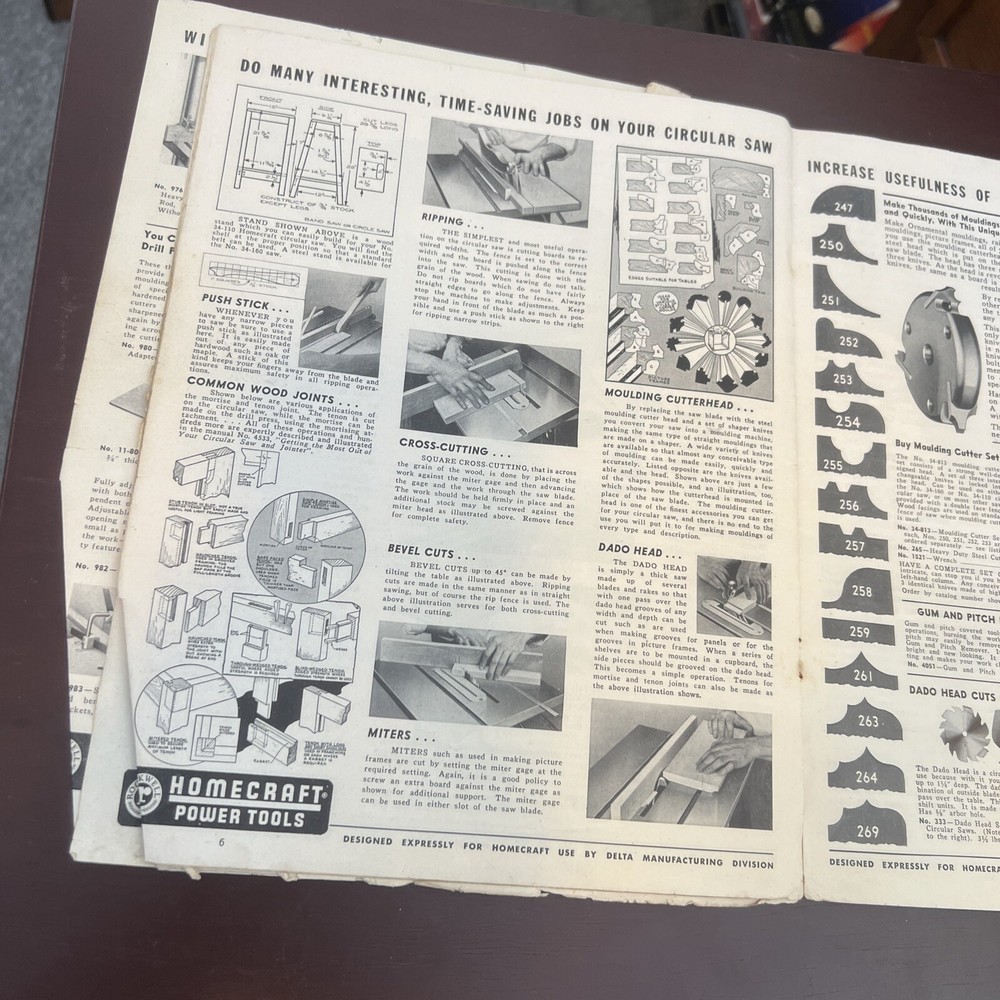 Homecraft Power Tools Catalog Without Cover