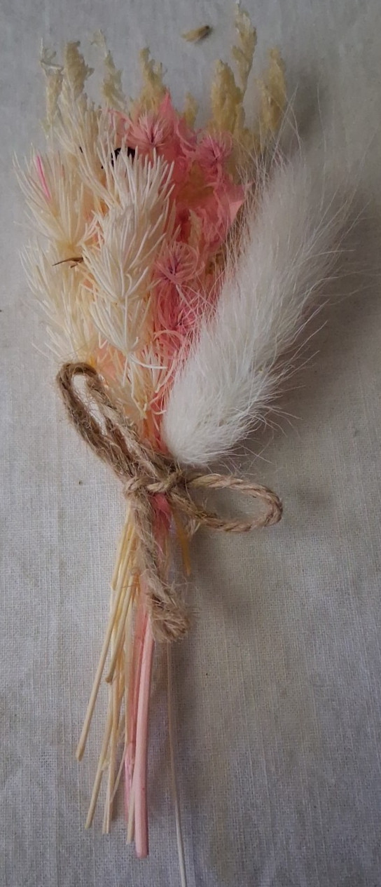 Lot of 11 Mini Dried Flower Bouquet, Wildflower Decor for Crafts or Photo Props