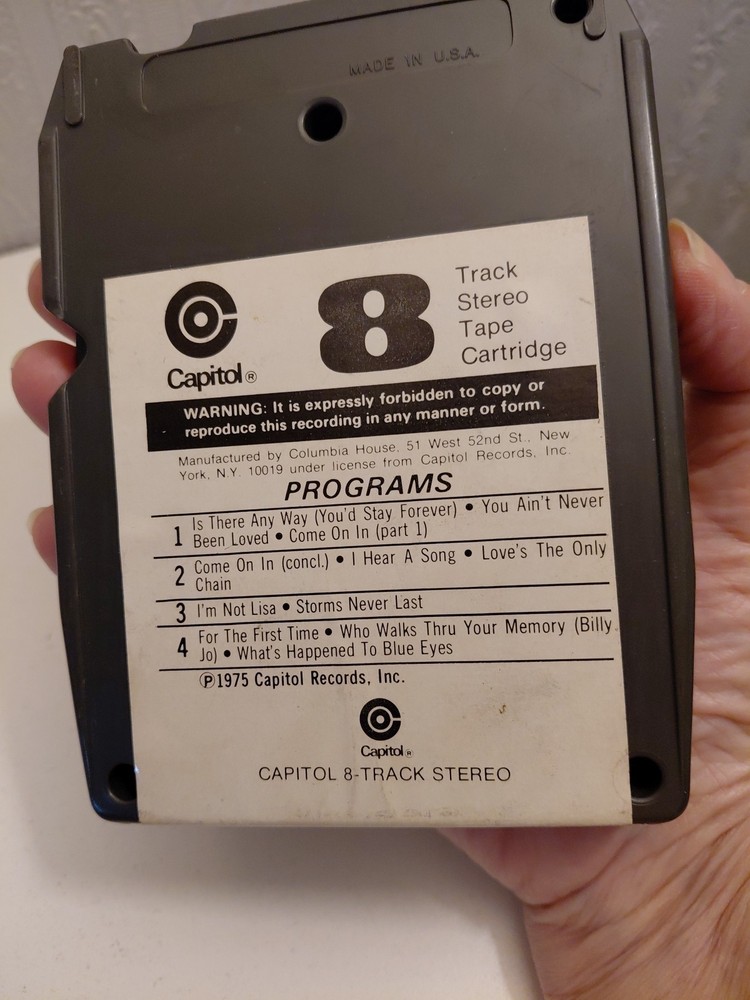 Jessi Colter 8 Track Untested