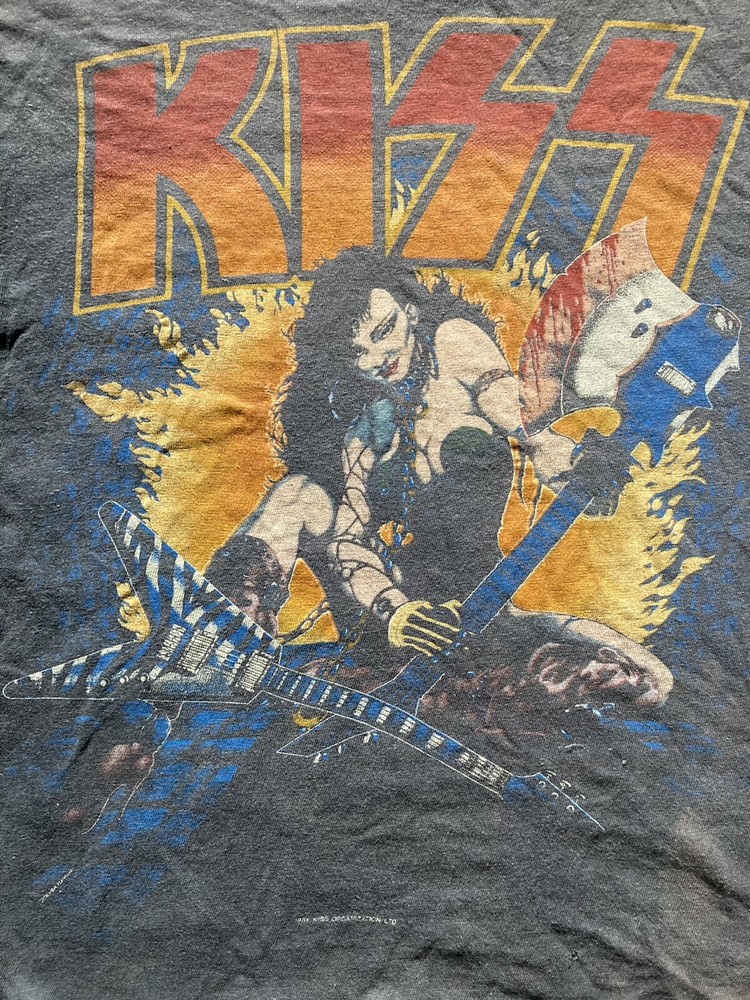 KISS 1984 World Tour Original Concert T-Shirt Size L