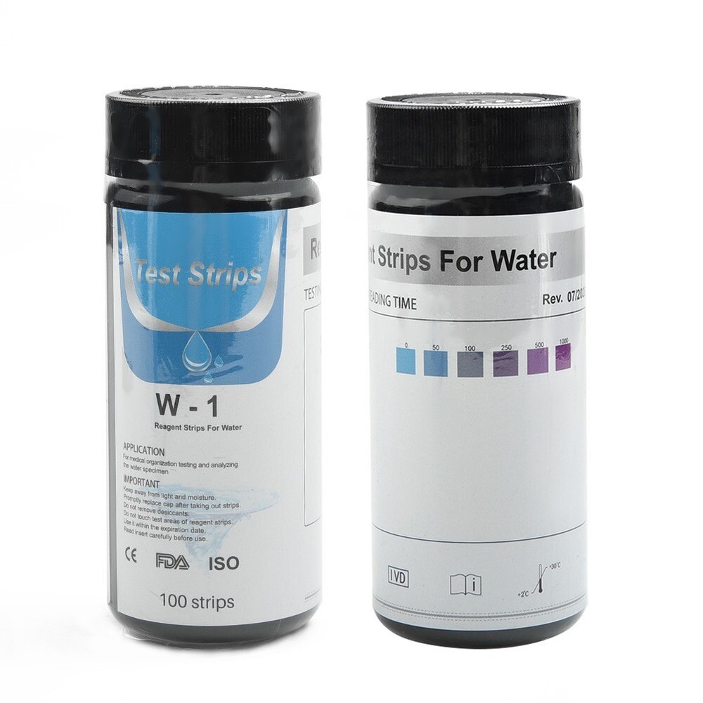 100PCS Water Total Hardness Test Strips Quick And Easy Testing Kit 0-425 PPM New