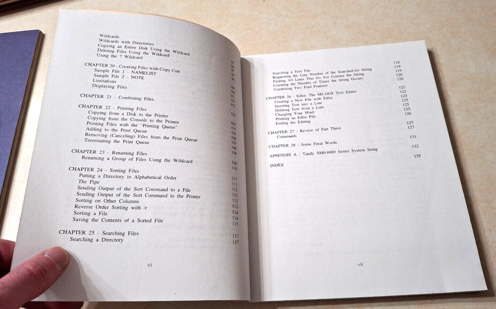 Tandy MS-DOS The Basics Volume 1 Vintage 1985 David A. Lien 3rd Ed Programming