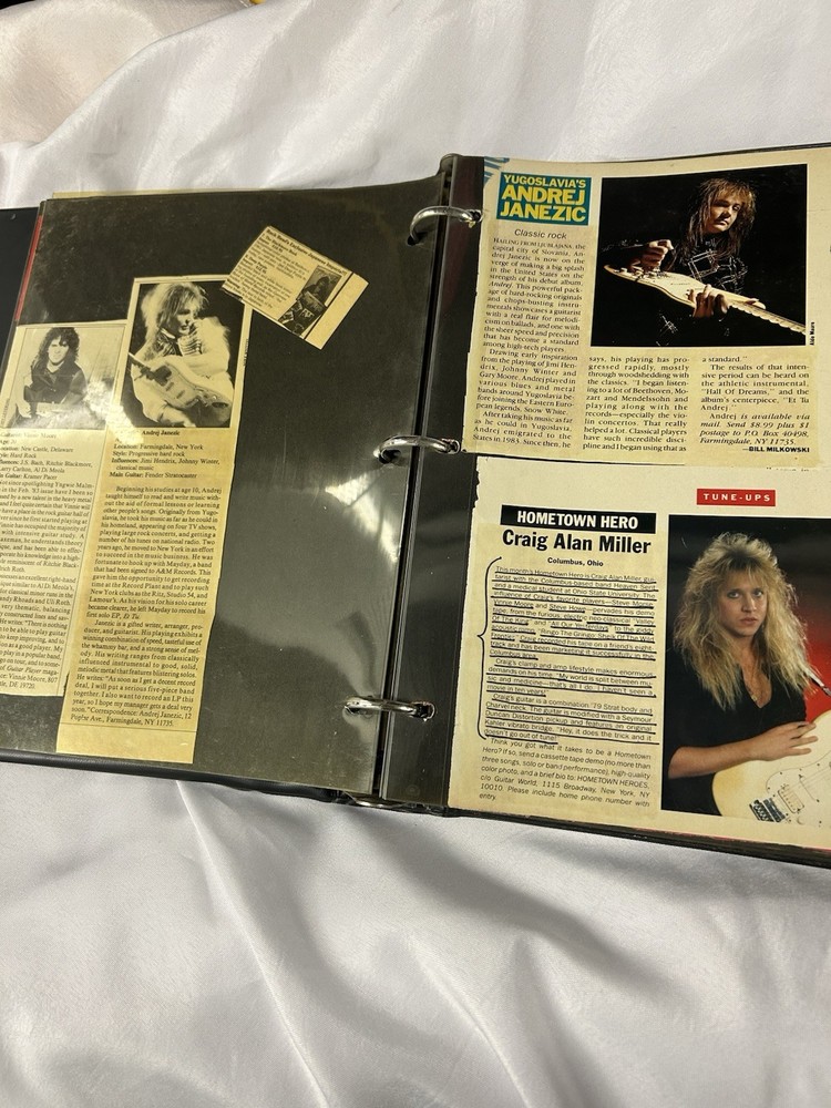 Vintage 1970S And 1980S Rock ‘N’ Roll Scrapbook Clippings