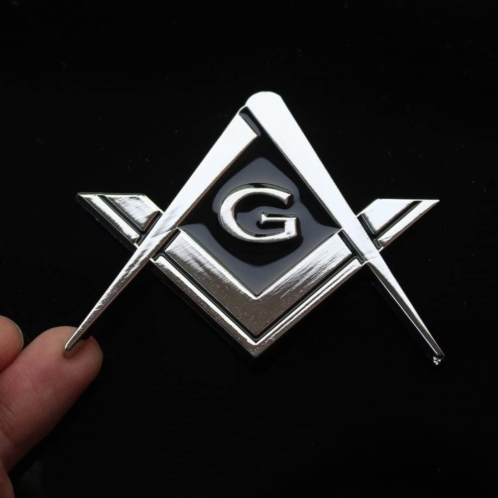 Square and Compasses Car Decal