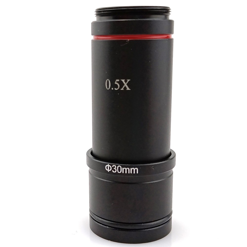 0.5X Magnification Lens C Mount Adapter for Binocular Microscope Camera Eyepiece