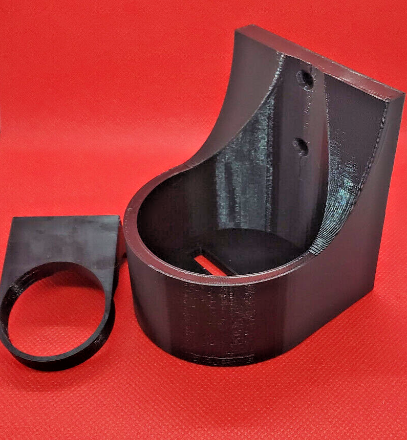 D Ring Lightsaber Wall Mount Holder BLACK Savi's Workshop