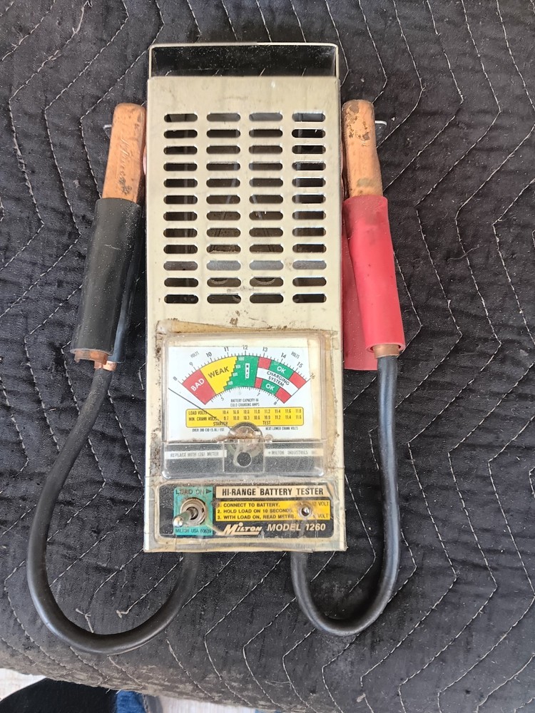 milton model 1260 battery testor