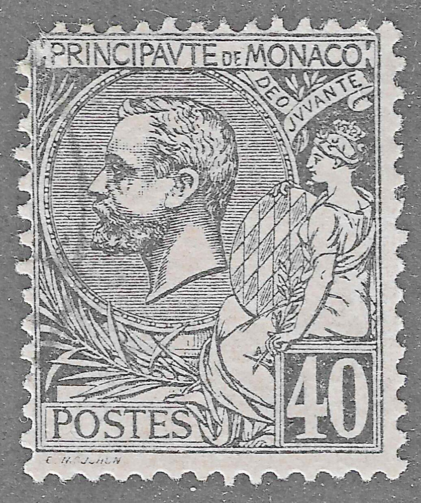 Monaco (1891)  - Scott # 22,   Used