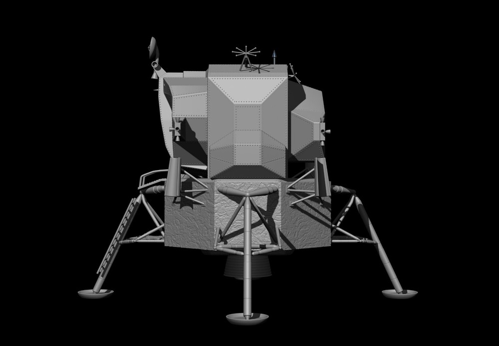 Lunar Module Apollo 11 - STL-OBJ FILES FOR 3D printers