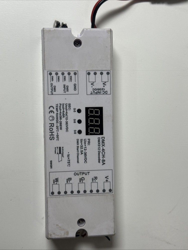 4 Channel LED DMX-4CH-8A DMX512 Decoder