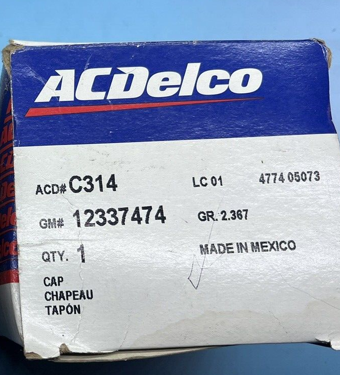 Distributor Cap ACDelco C314 12337474