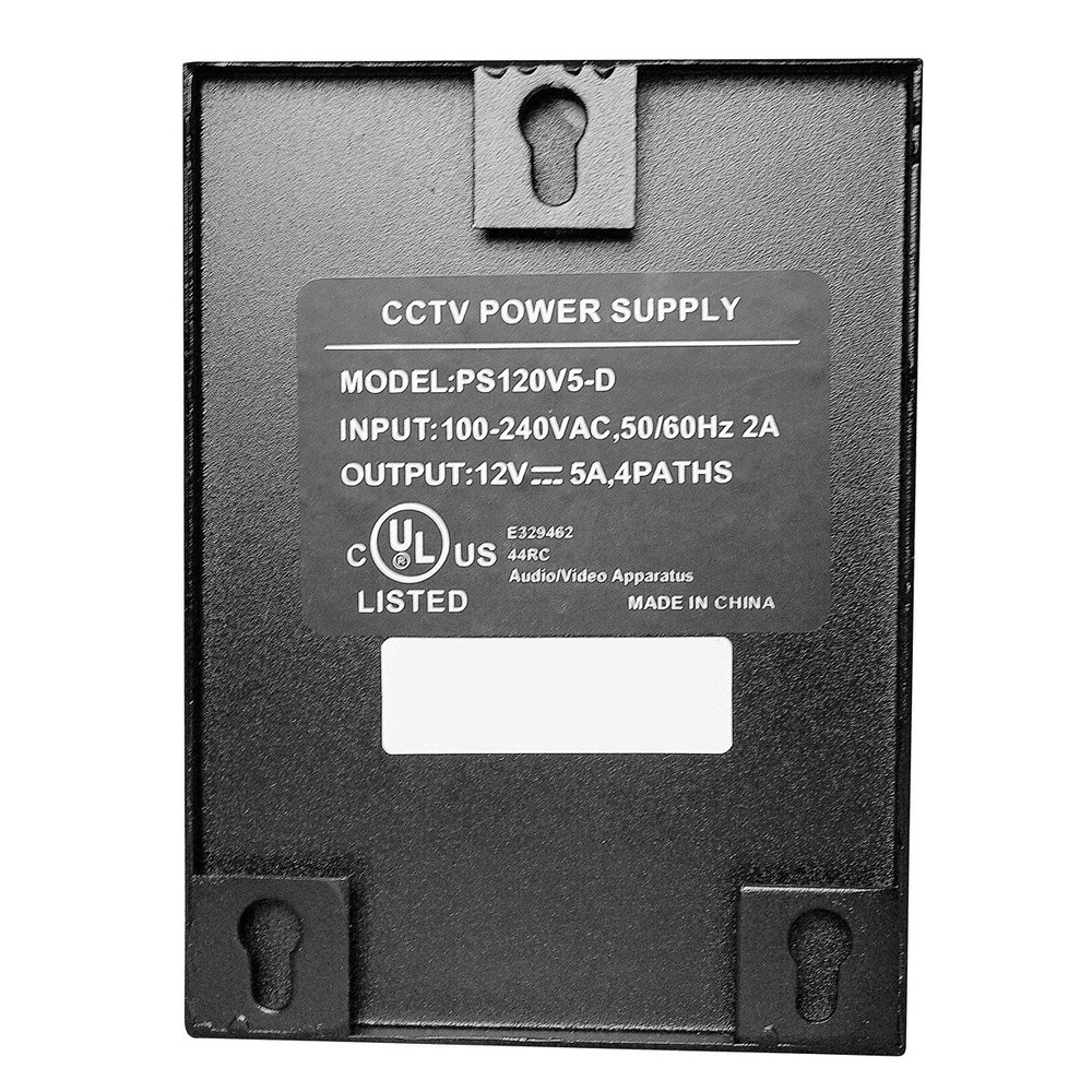 5Amp 4Ch PTC Protected Power output UL Power box for CCTV Security Camera