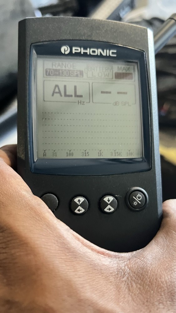 Phonic PAA2 Professional Audio Analyzer Handheld with Case Excellent Condition