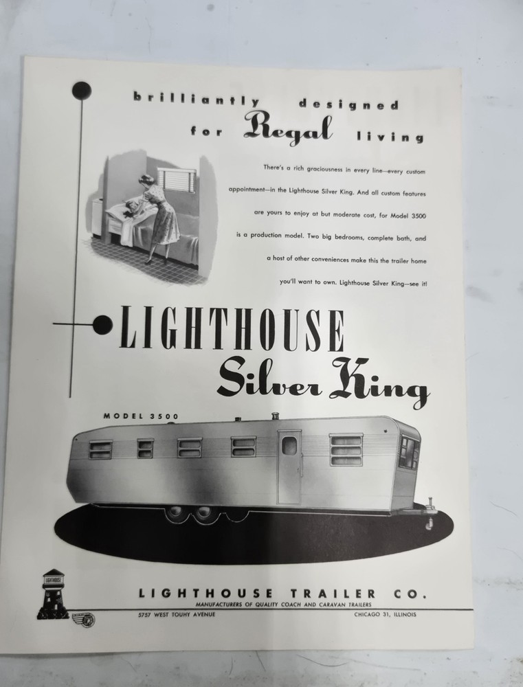 Lighthouse Camping Trailer Brochures Duplex Silver Prince Princes Silver King