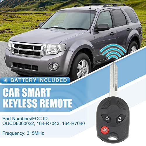 3 Button Car Keyless Entry Remote Control Replacement Key Fob Proximity Smart