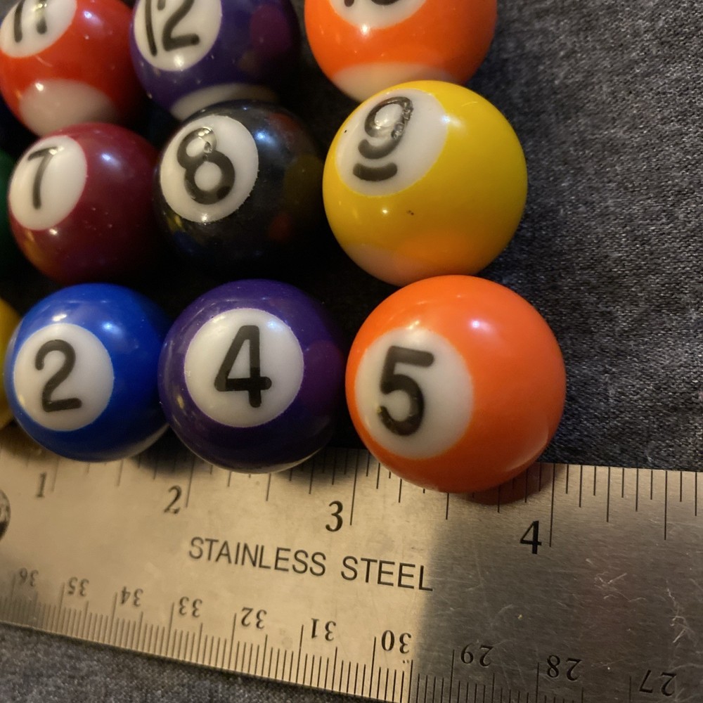Mini Pool Balls Replacement Toys Pool Table Billiards