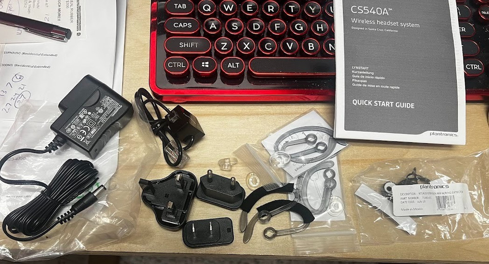 Plantronics CS540 Wireless Headset System PLUS BONUSES - BLACK