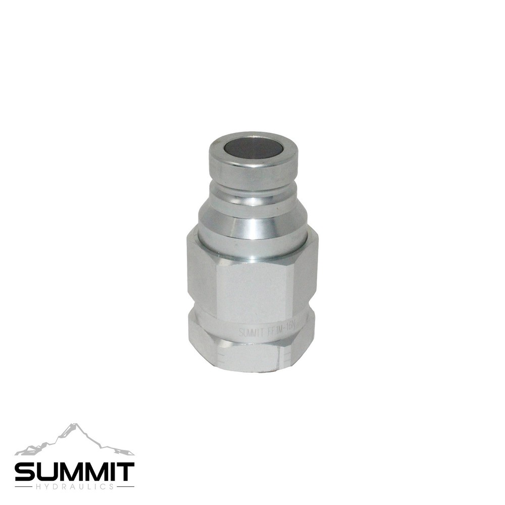 1-1/4” SAE High Flow Flat Face Hydraulic Quick Connect Coupler Set, 1” Body