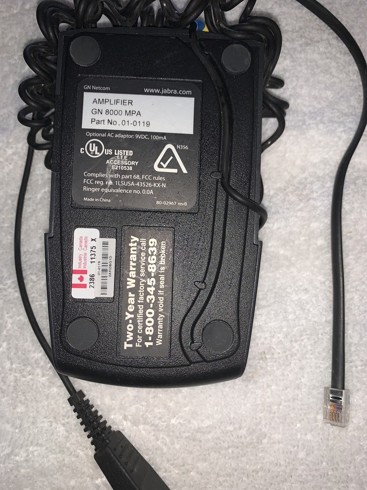 GN Netcom 8000 Multi-Purpose Amplifier 01-0119