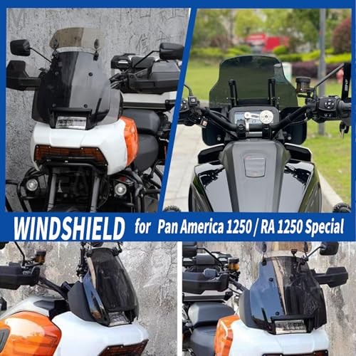 Motorcycle Windscreen Windshield Deflector Front Fairing Airflow Black Smoke