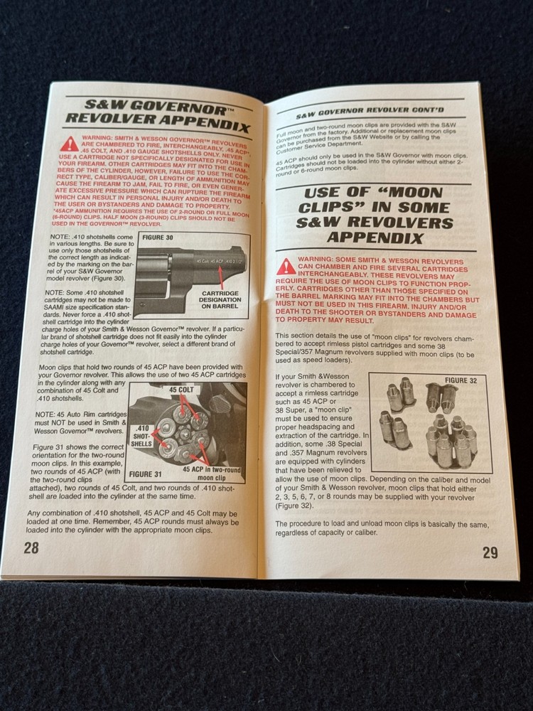M82 - Original Manual for a Smith & Wesson Governor Model