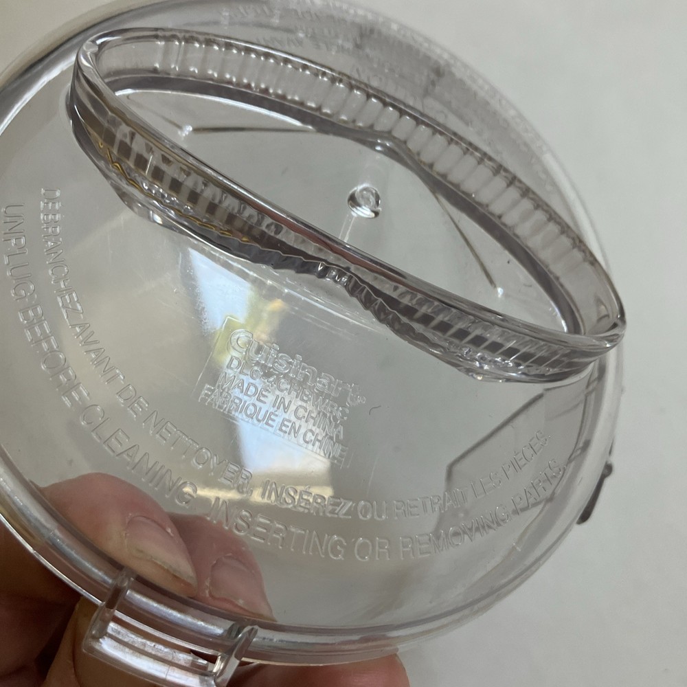 Cuisinart Mini Prep Plus Clear Replacement Cover Lid Only for DLC-4CHBWBC