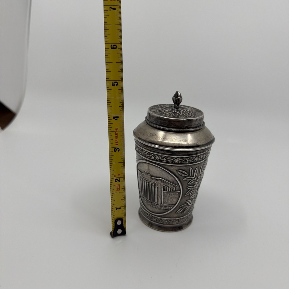 Silver Russian Beaker With Lid