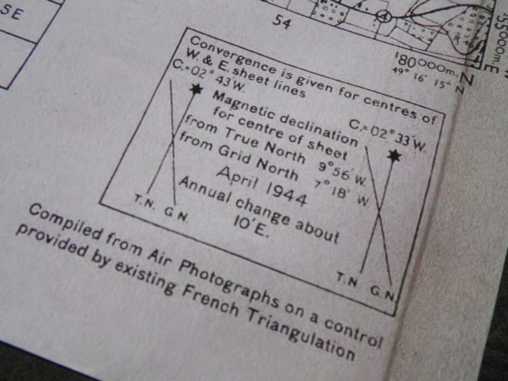 US Normandy Invasion Map 101st 'Isigny' (Carentan dispatch map case)