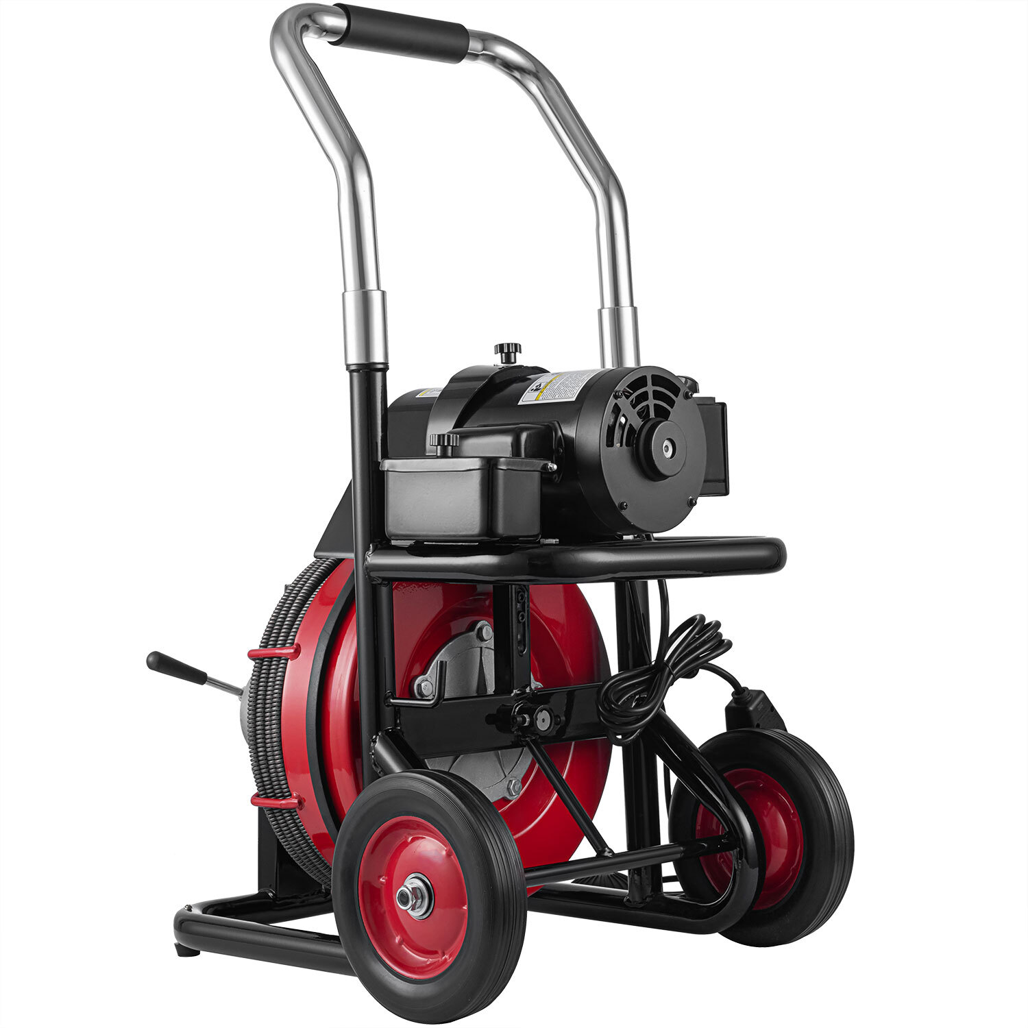 100ft x1/2'' Electric Drain Cleaner Machine Drain Auger Snake Sewer w/ 5 Cutters