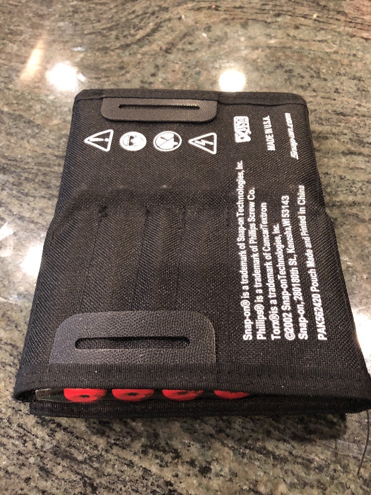 Snap On sgmini12ar 12 pc mini pic, screwdriver & torx set red