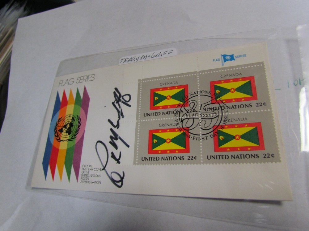 Terry McGriff Signed Autographed Envelpe