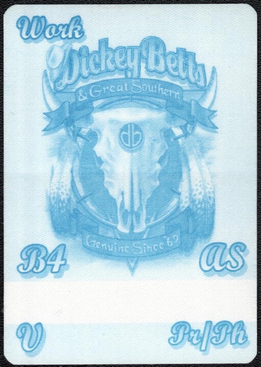2002 Dickey Betts Backstage Pass - Guaranteed 100% Old & Original