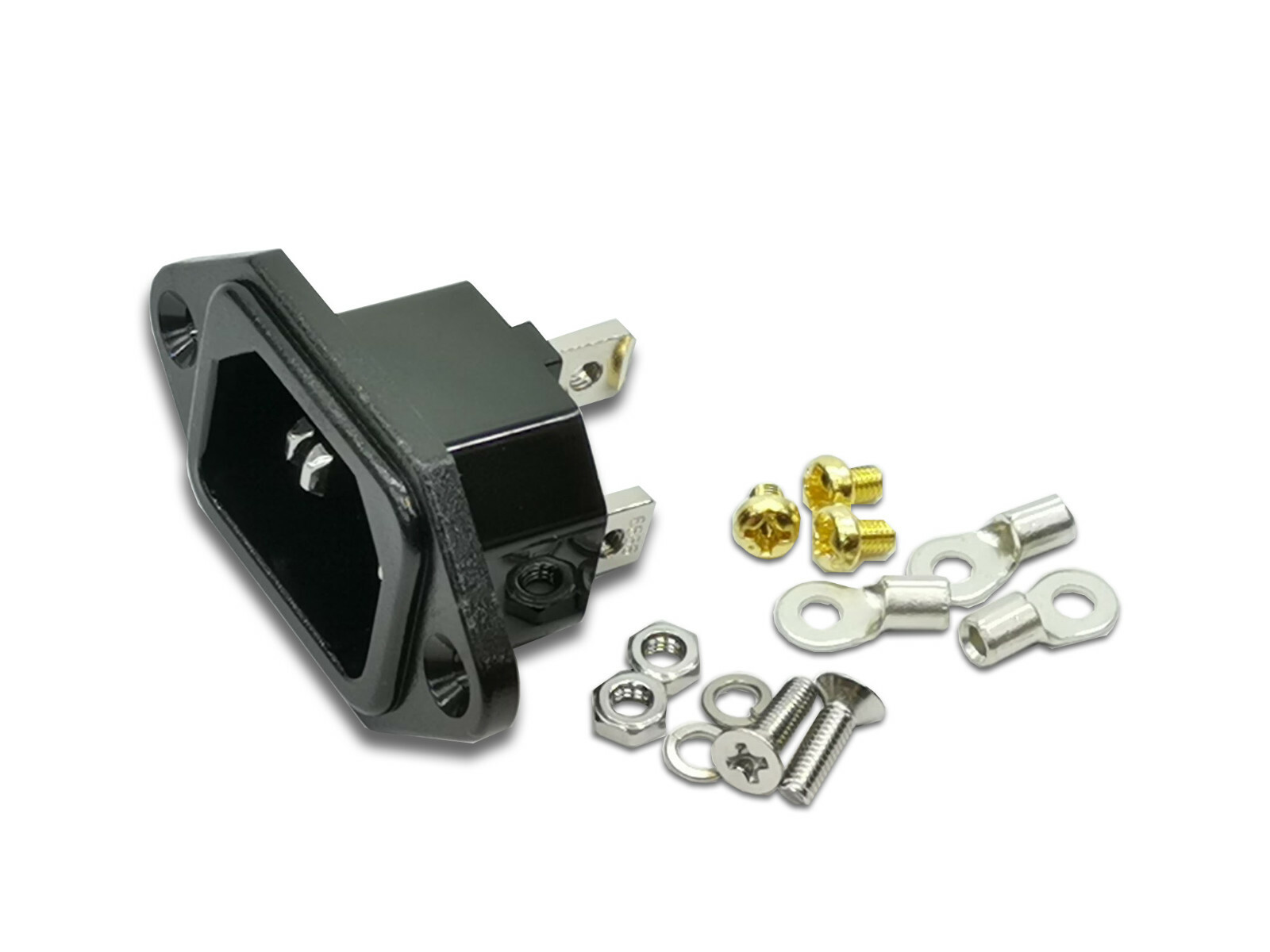 IeGO AC-01 Ag-Rh Pure Silver Hi‐End Power Inlet