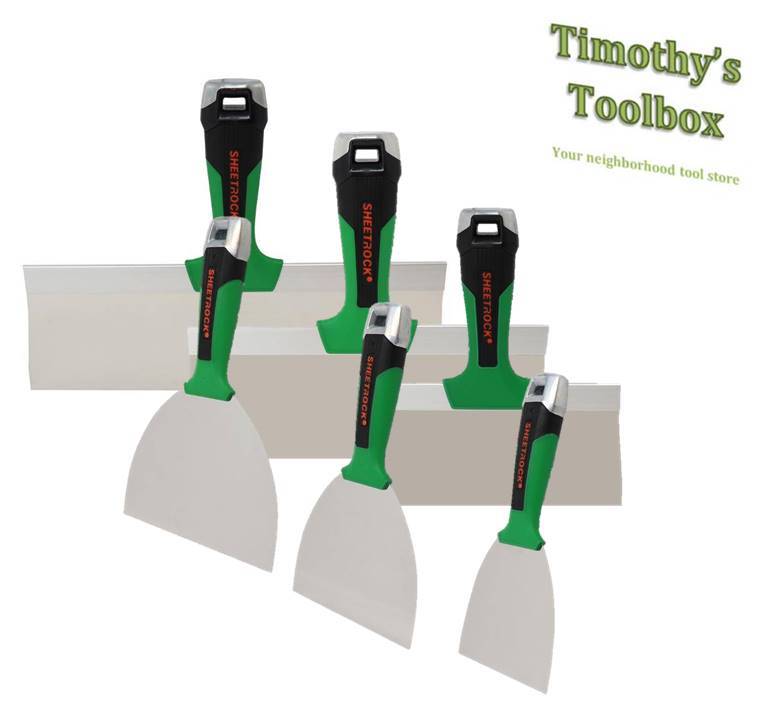 USG Sheetrock Tools MATRIX Stainless Steel Finishing Knife Set (4,5,6,8,10,12")