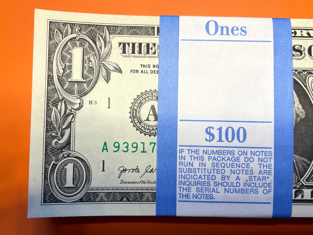 WOW $1 2017-A 1 A-A BLOCK (Forth Worth ) Print (BOSTON “A”) CU.