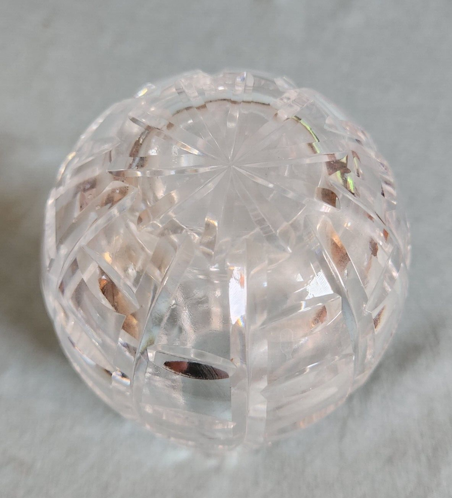 CLEAR CRYSTAL VASE 7" HIGH