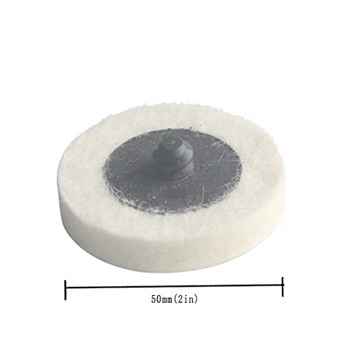 20 Pcs Surface Conditioning Quick Change Compressed Wool Felt Buffing Discs,
