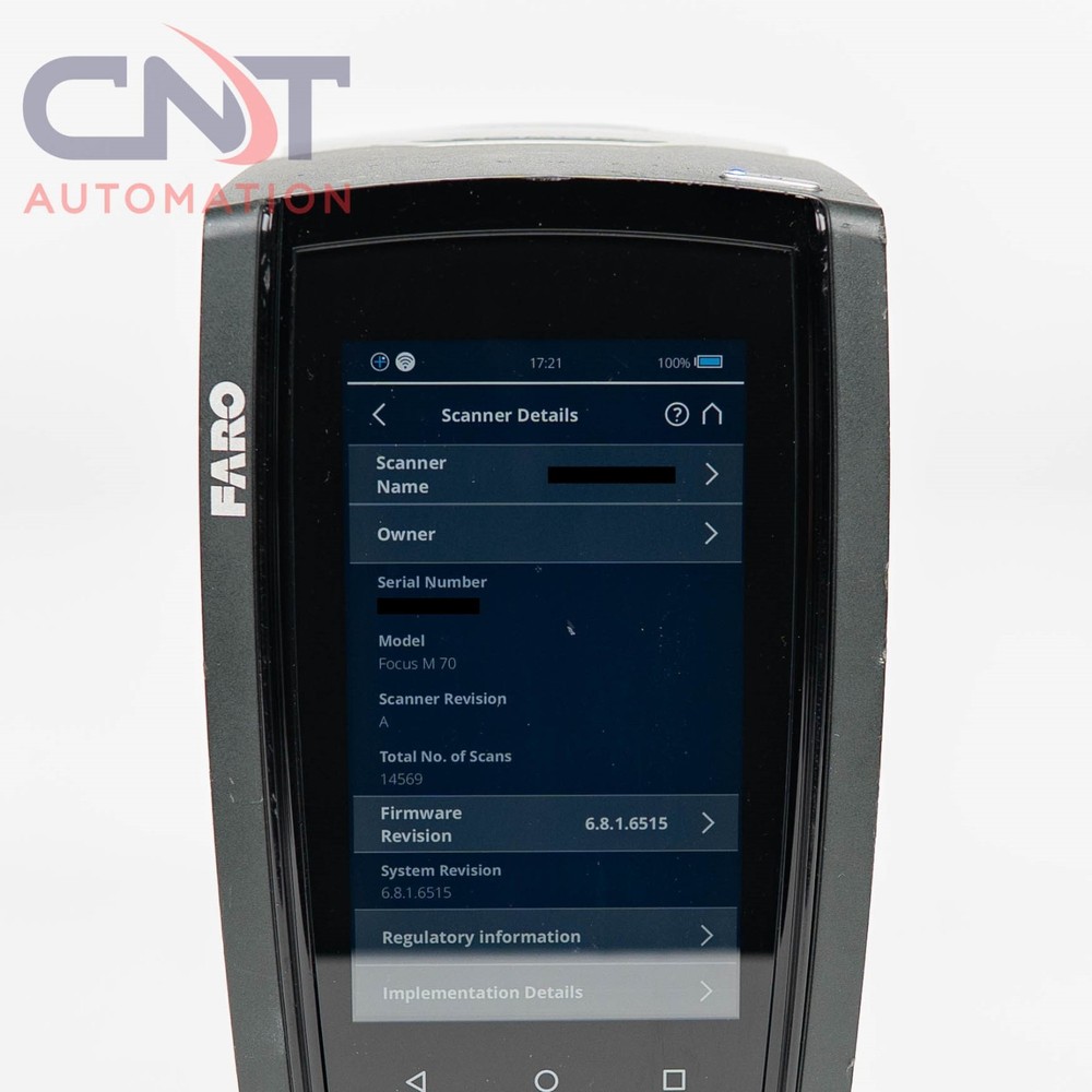 FARO Focus M70 3D LIDAR Cloud Point Handheld High-Accuracy Laser Scanner