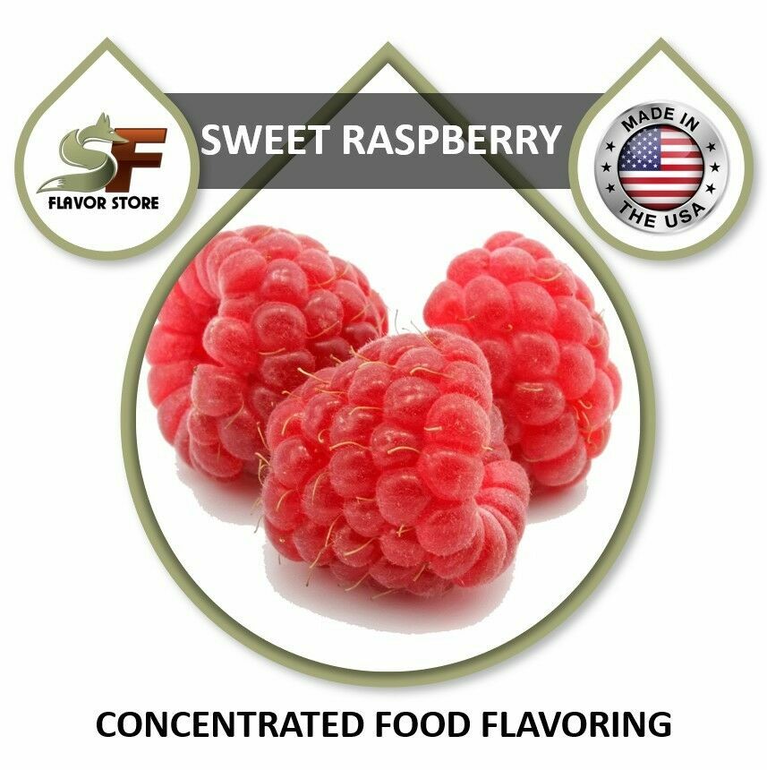 Sweet Raspberry Food Flavor, Flavoring Concentrate 1oz/30ml - 4oz/120ml