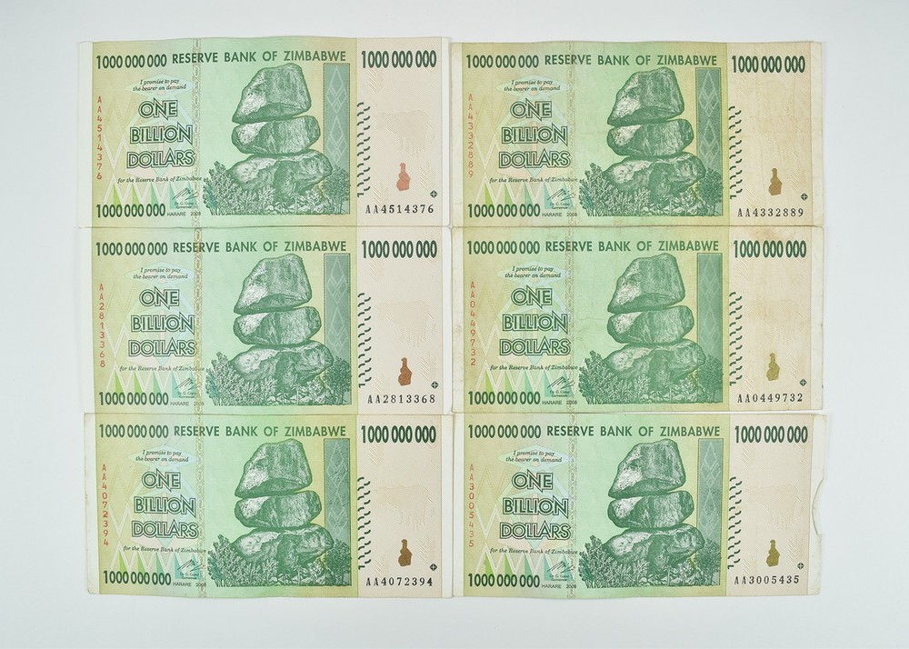 2008 Zimbabwe 1 Billion Dollars Reserve Note