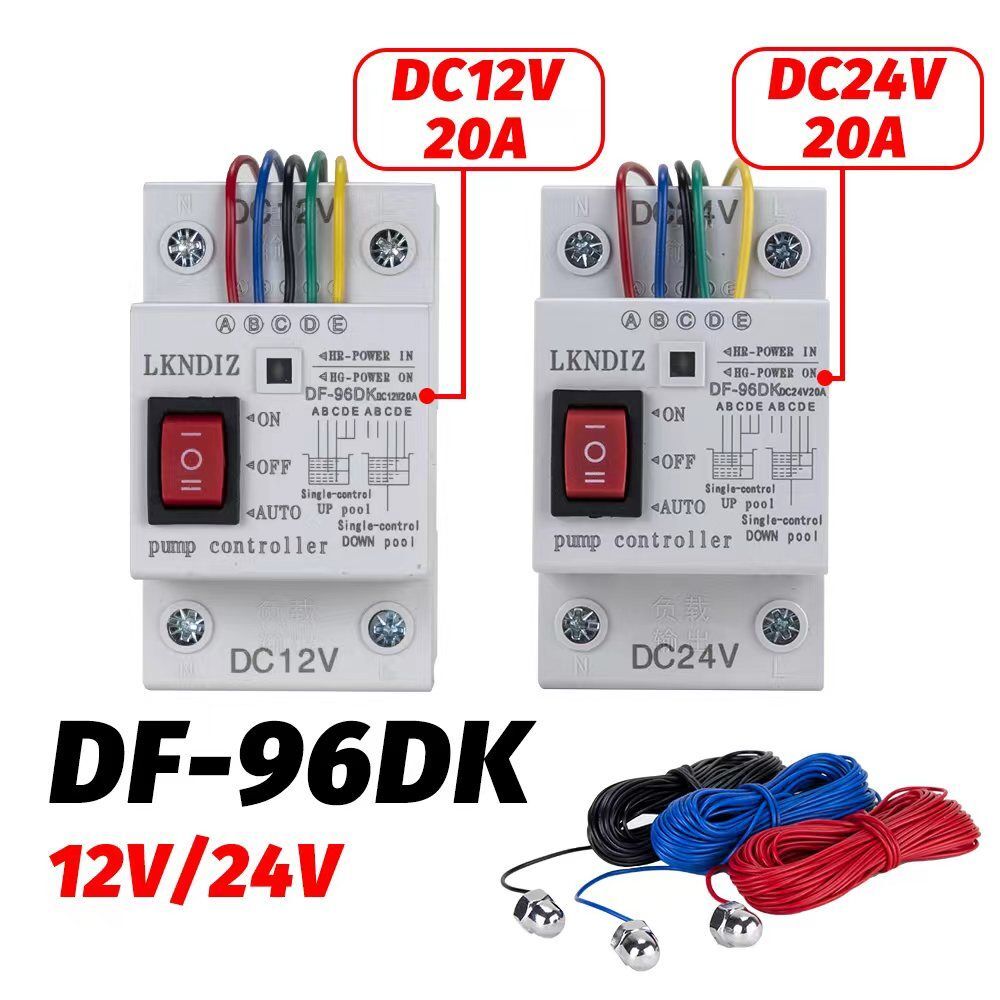 DC12V/24V 20A Water Level Controller Pump Sensor Switch with Probes for Tanks