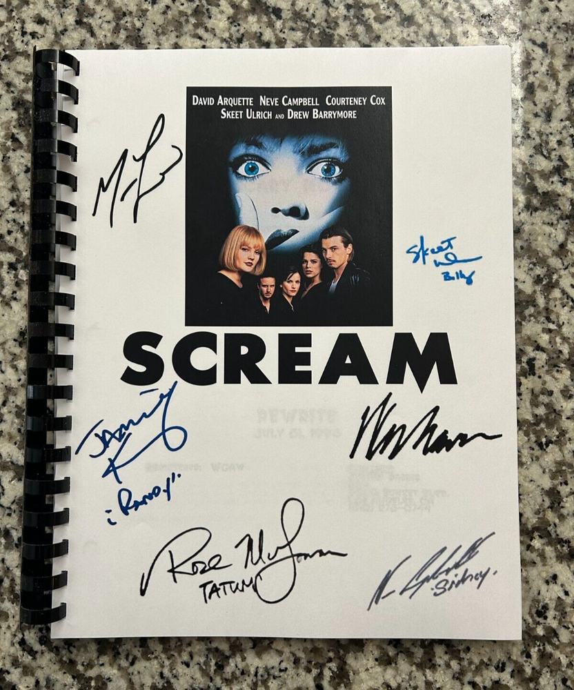 Scream 1996 REPRINT signed Horror Movie Script Full Screenplay Script