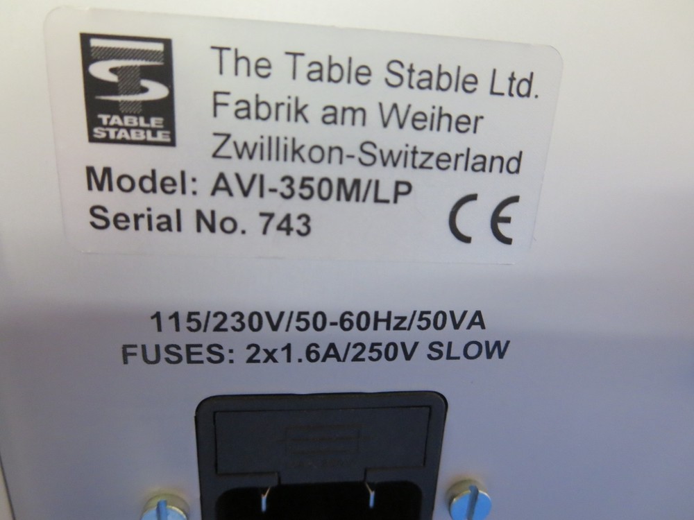 Herzan (The Table Stable Ltd), AVI-350, Vibration Isolation Control Unit
