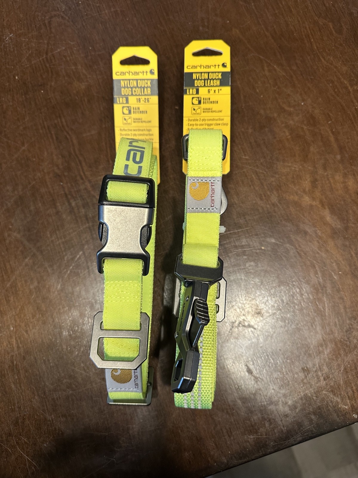 Carhartt Nylon Duck Dog Leash Large 6ft X 1in and Collar (18'-26")