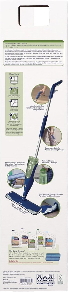 Premium Motion Multi-Surface Floor Spray Mop - Includes Multi-Surface Floor