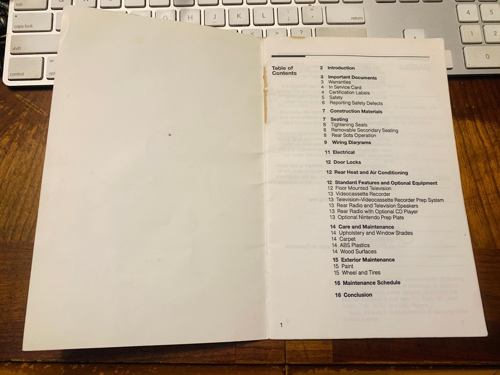 1993 Centaurus Conversion Van 16pg Owner’s Manual Guide Booklet RV Camper Book
