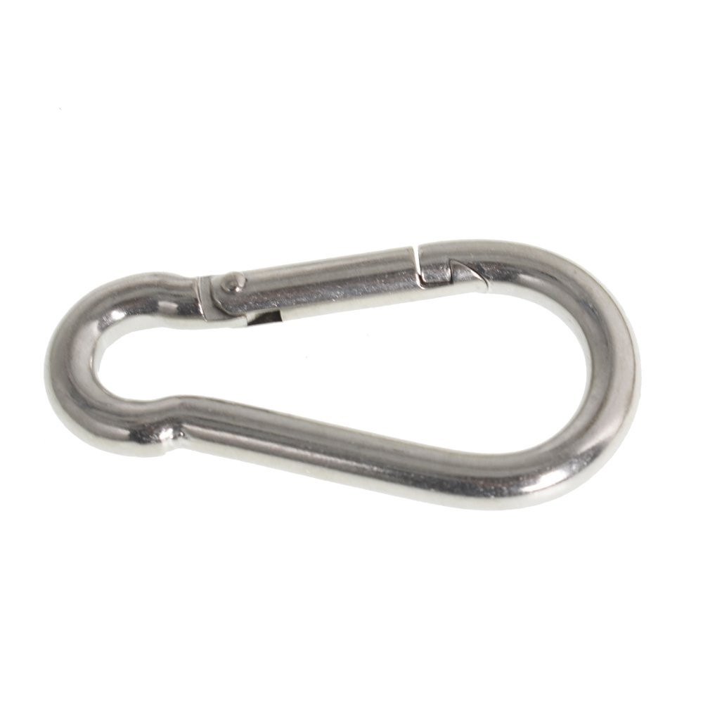 440 Lbs Spring Snap Hook Carabiner Clips Stainless Steel 304, Set Of 6