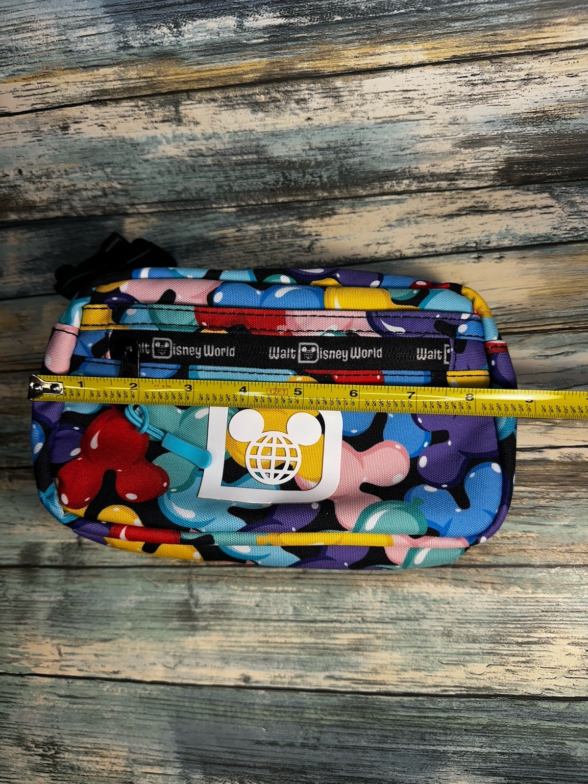 NEW Disney Parks Belt Bag Mickey Mouse Balloons Print •Adjustable Strap